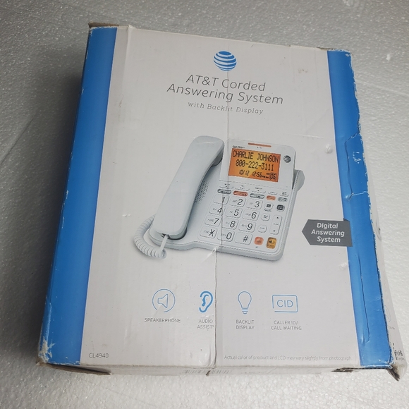Other Att Corded Phone Landline Telephone Senior Big Button Answer